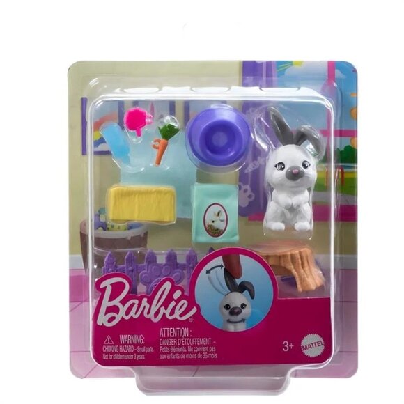 Barbie: Mini Opp Pet - Bunny Accessory Playset by Mattel Collectibles - Picture 1 of 1